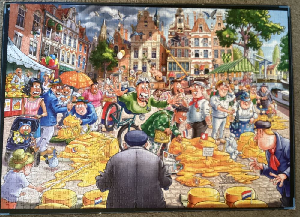 Wasgij Original #38 Market Meltdown - Jumbo puzzle collectible [Barcode 8710126250105] - Main Image 2