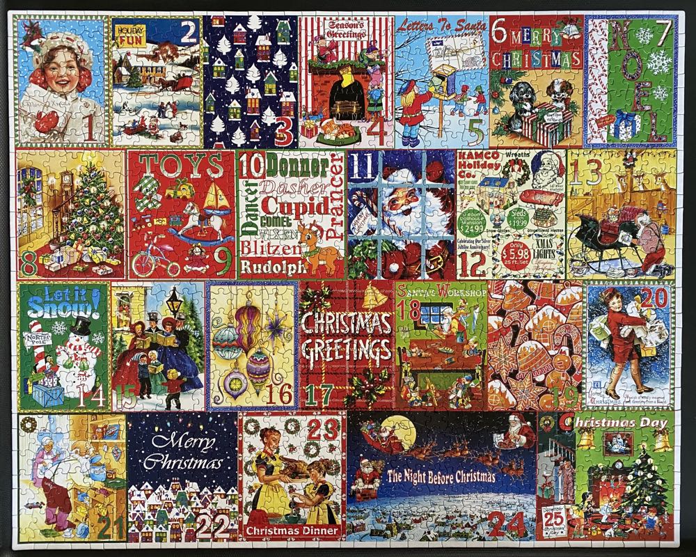 Christmas Calendar - White Mountain puzzle collectible [Barcode 724819264544] - Main Image 2