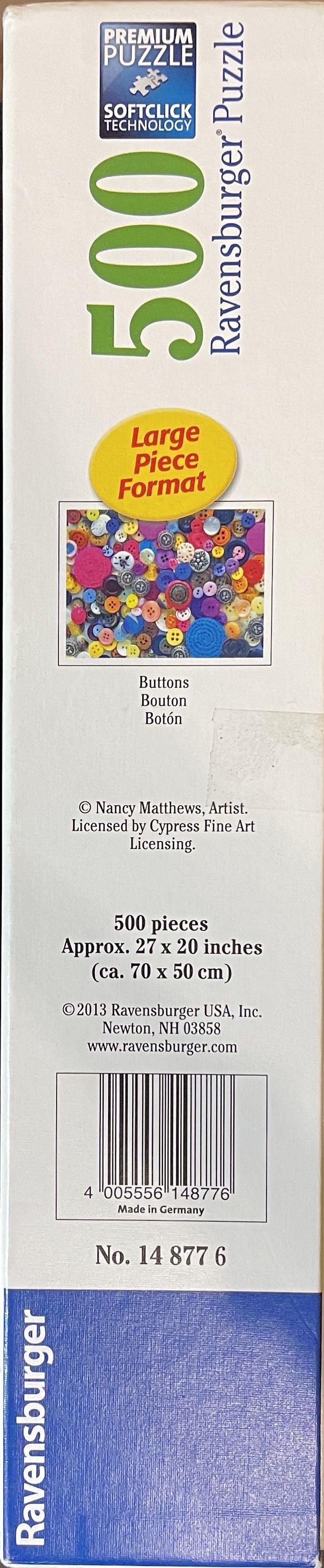 SOLD Buttons  - Ravensburger puzzle collectible [Barcode 4005556148776] - Main Image 2