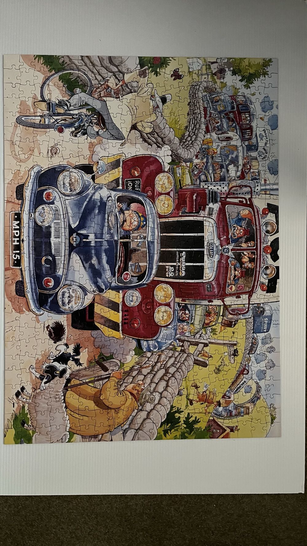 Wasgij Original #1 Sunday Drivers - Zondagsrijders - Jumbo puzzle collectible [Barcode 8710126191460] - Main Image 3