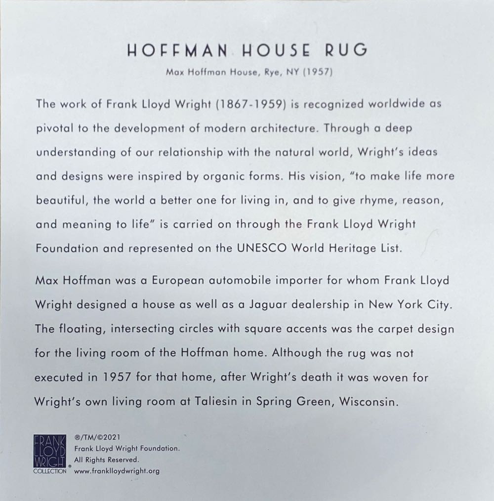 Hoffman House Rug - Galison puzzle collectible [Barcode 9780735370104] - Main Image 4