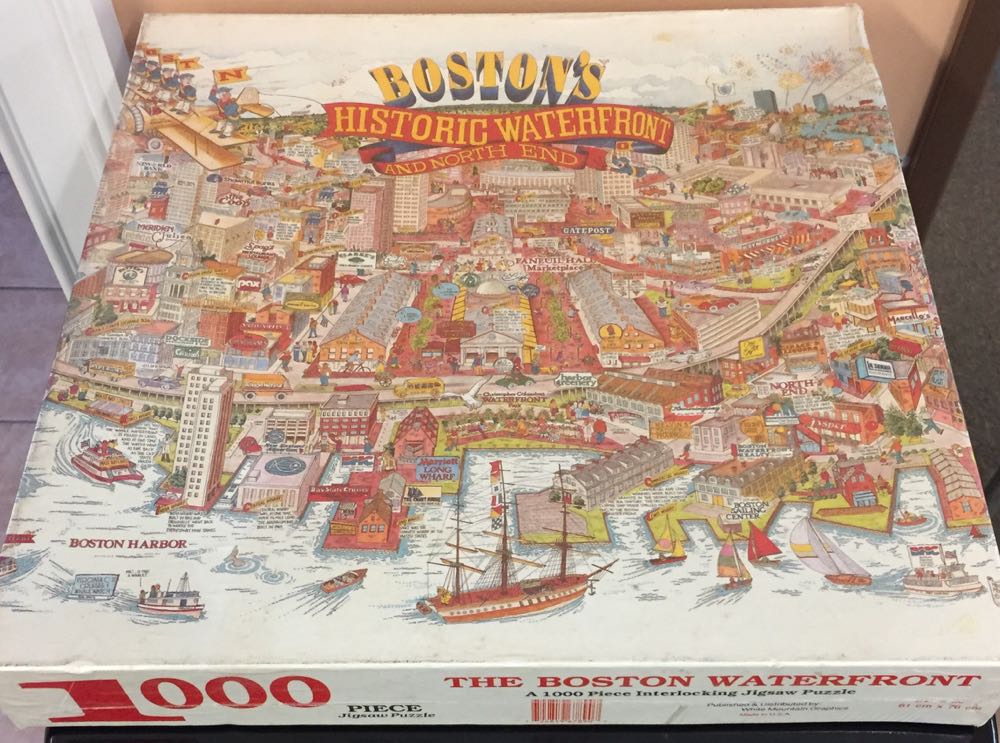 The Boston Waterfront-NIB - White Mountain Puzzles puzzle collectible [Barcode 724819678907] - Main Image 2