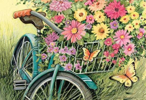 Bicycle Bouquet - Lang puzzle collectible [Barcode 9780741262455] - Main Image 2