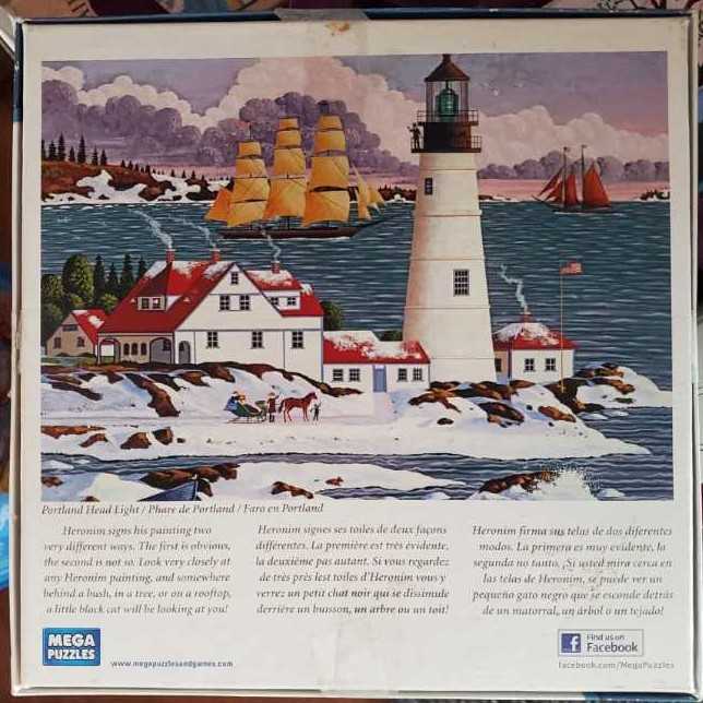 Portland Head Light - Mega Puzzles puzzle collectible [Barcode 072348092009] - Main Image 2