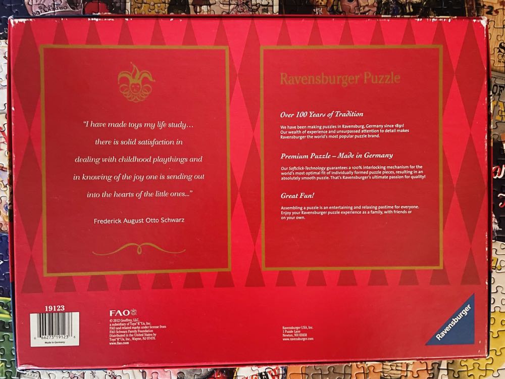 Fao Schwarz 150th Anniversary - Ravensburger puzzle collectible [Barcode 666273191236] - Main Image 3