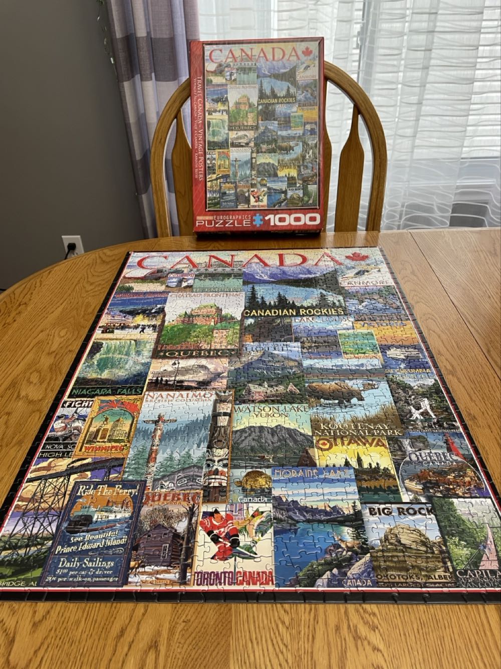 Travel Canada - Vintage Posters - Eurographics puzzle collectible [Barcode 628136607780] - Main Image 2