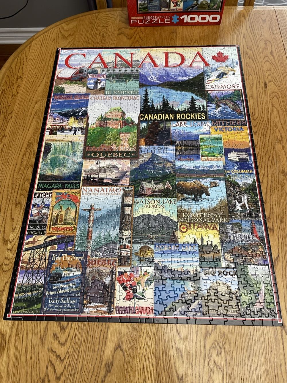 Travel Canada - Vintage Posters - Eurographics puzzle collectible [Barcode 628136607780] - Main Image 3