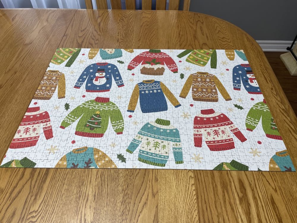 Christmas Sweaters - Trefl puzzle collectible [Barcode 061152643705] - Main Image 2