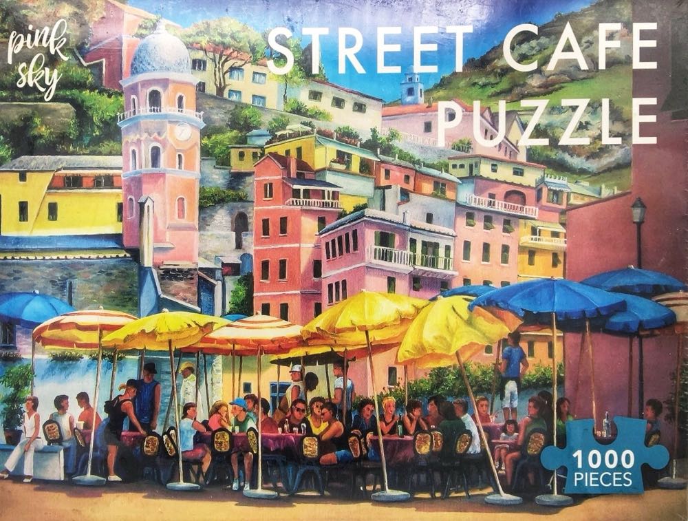 Street Cafe*^ - Pink Sky puzzle collectible [Barcode 191205475370] - Main Image 2