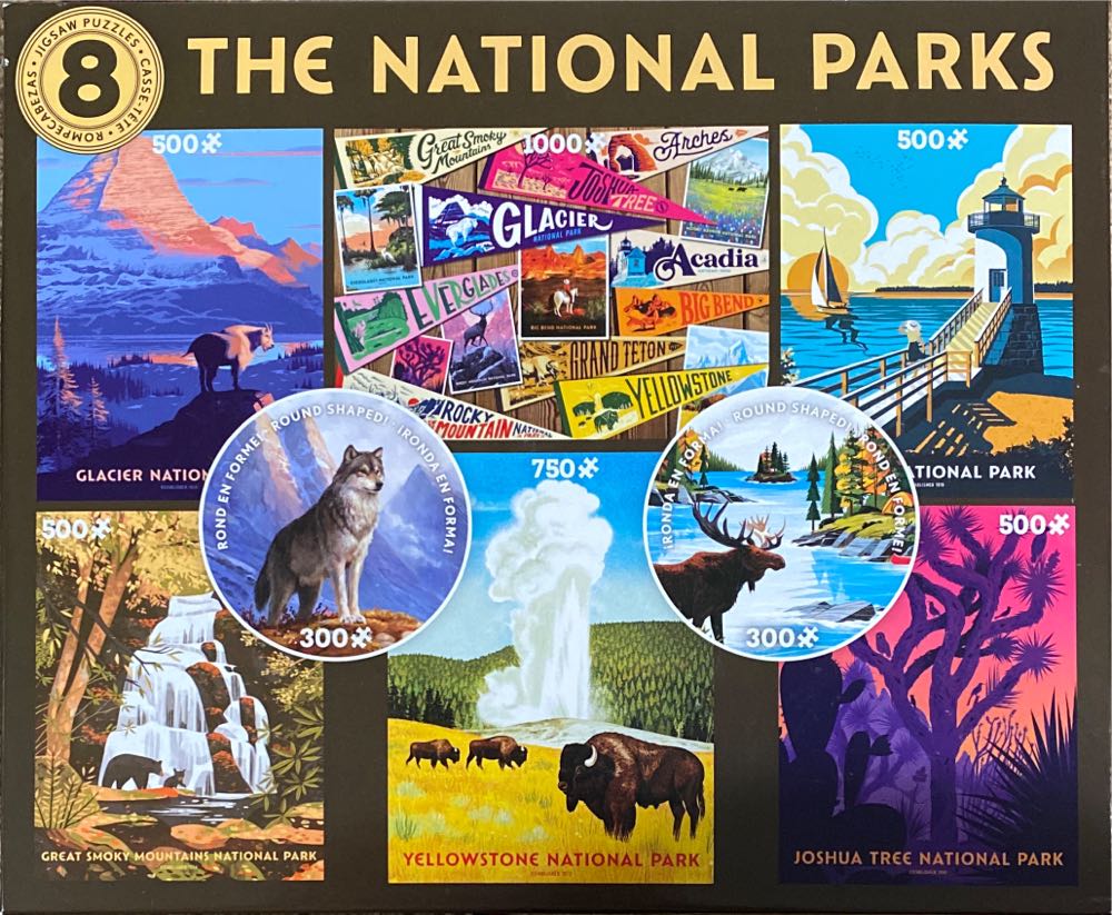 National Parks 8 Puzzle Set - Ceaco puzzle collectible [Barcode 021081370158] - Main Image 2