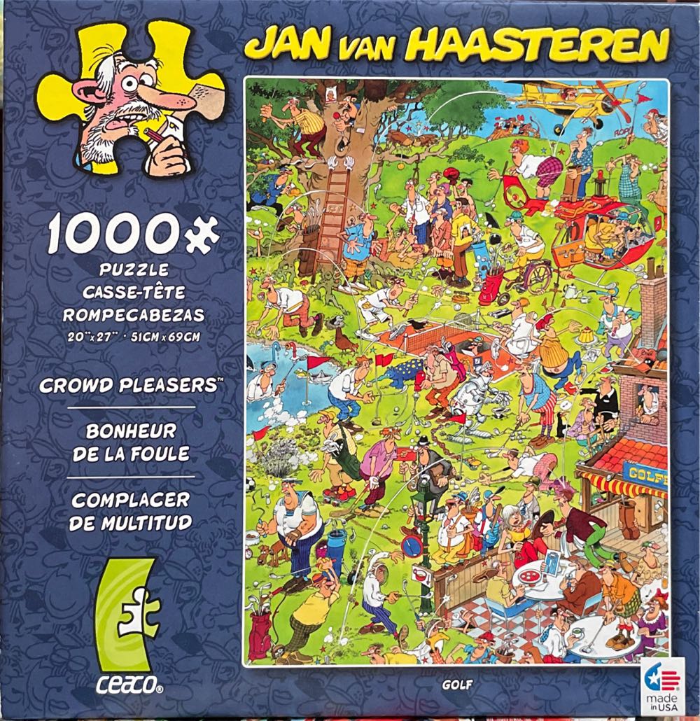 Crowd Pleasers - Golf - Ceaco puzzle collectible [Barcode 021081033428] - Main Image 2