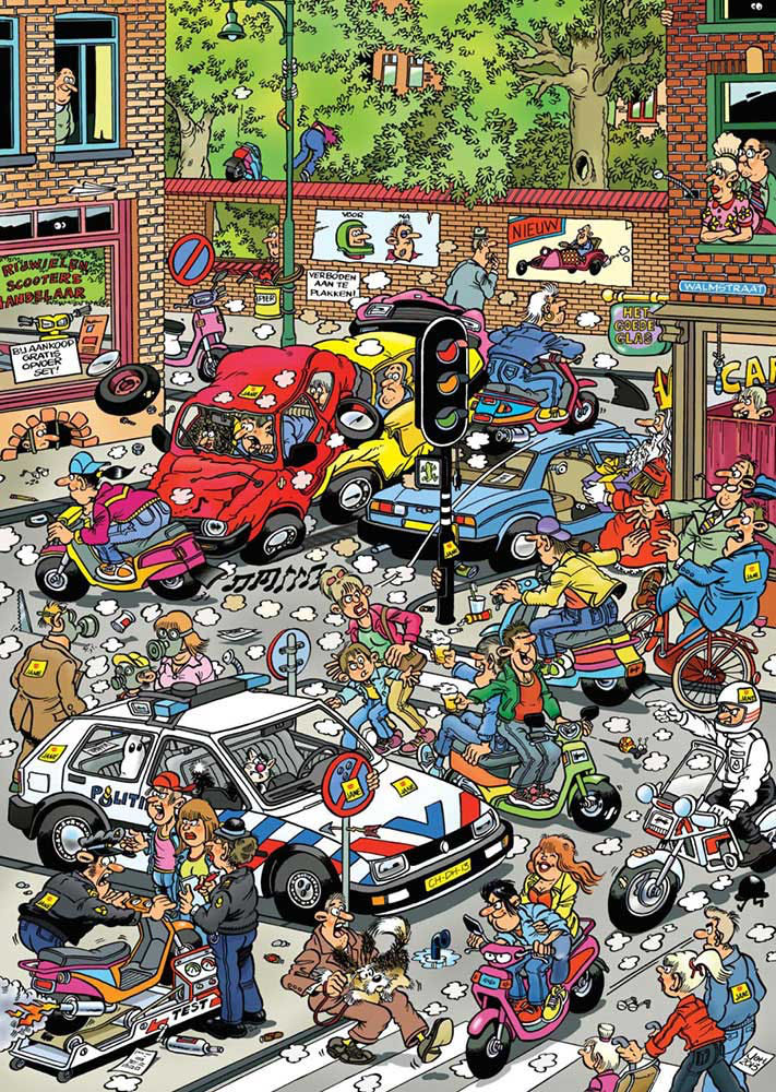 Scooter Scramble - Jumbo puzzle collectible [Barcode 8710126174654] - Main Image 2