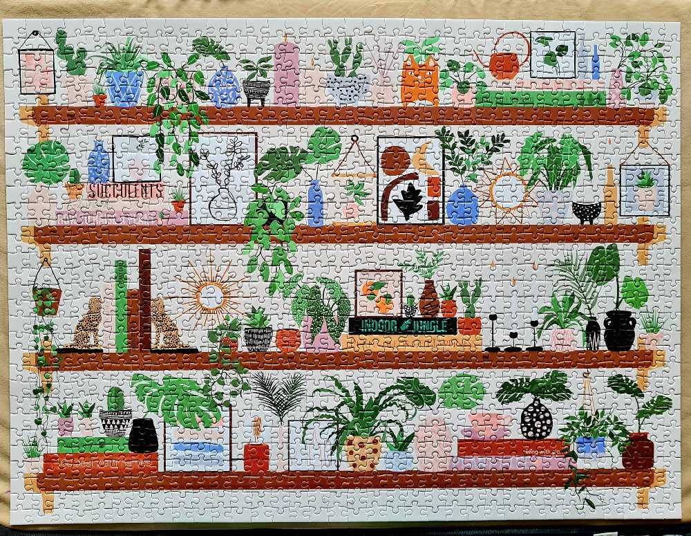 Plant Shelfie - Galison puzzle collectible [Barcode 9780735366541] - Main Image 2