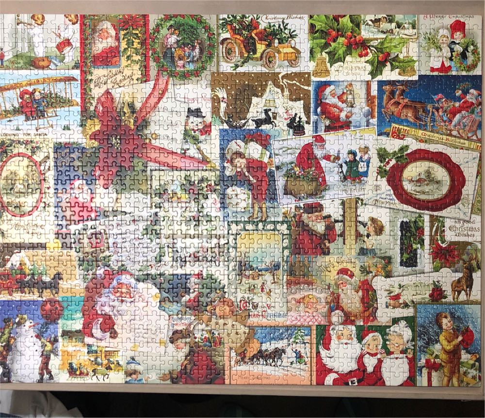 Vintage Christmas Cards *T/S - EuroGraphics puzzle collectible - Main Image 2