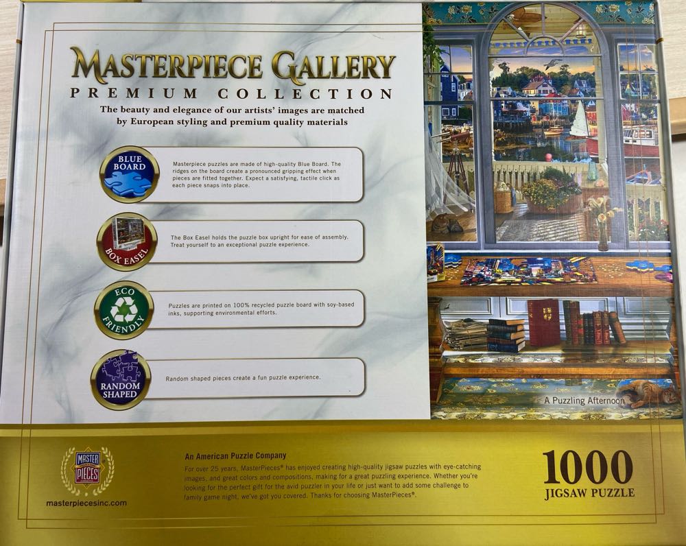 A Puzzling Afternoon - Masterpieces 🇺🇸 puzzle collectible [Barcode 705988821301] - Main Image 2
