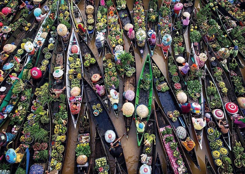 Floating Market - Gibsons puzzle collectible [Barcode 5012269036015] - Main Image 2