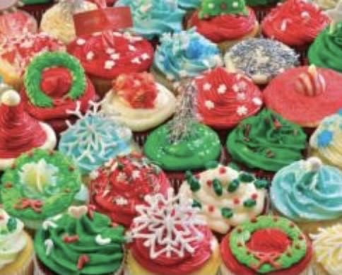 Christmas Cupcakes - Vermont Christmas Company puzzle collectible - Main Image 1