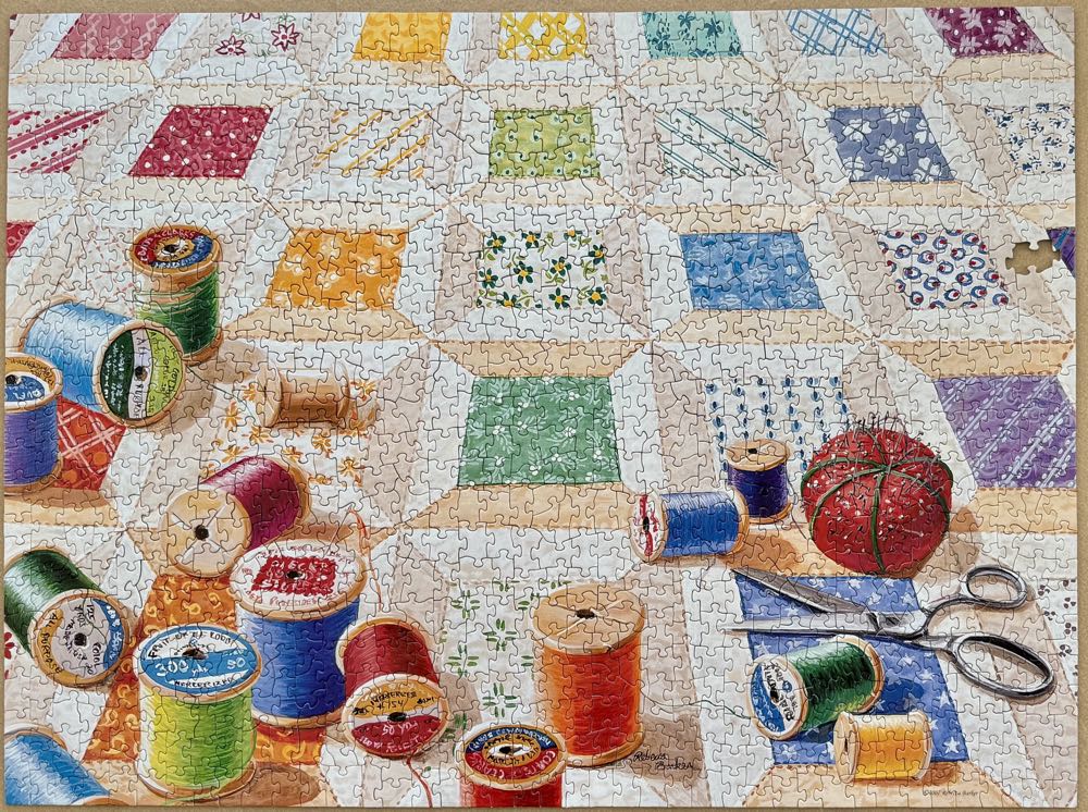 Spools - SunsOut puzzle collectible - Main Image 3