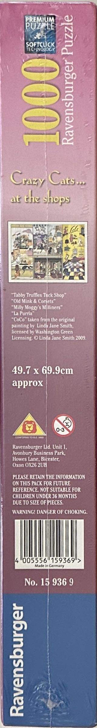 Crazy Cats...At The Shops - Ravensburger puzzle collectible [Barcode 4005556159369] - Main Image 3