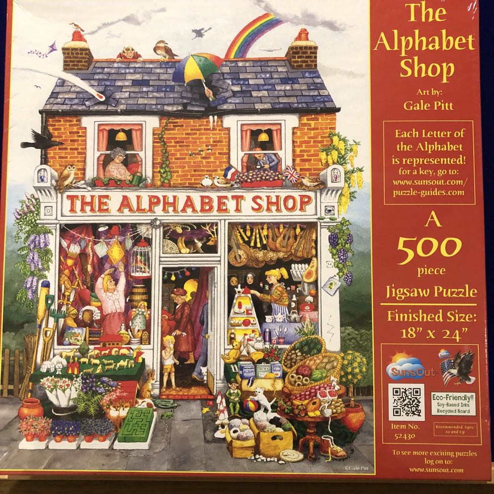 The Alphabet Shop - SunsOut puzzle collectible [Barcode 796780524309] - Main Image 2