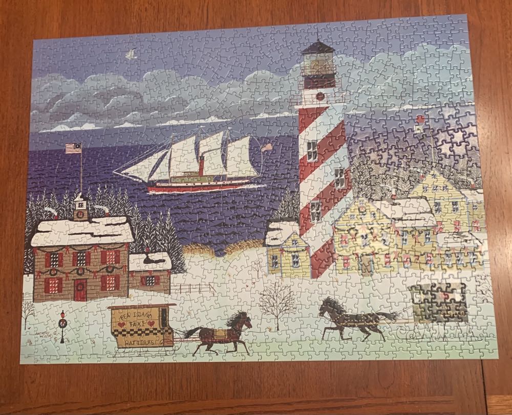 Christmas In The Carolinas - Bits And Pieces puzzle collectible [Barcode 704812104825] - Main Image 2