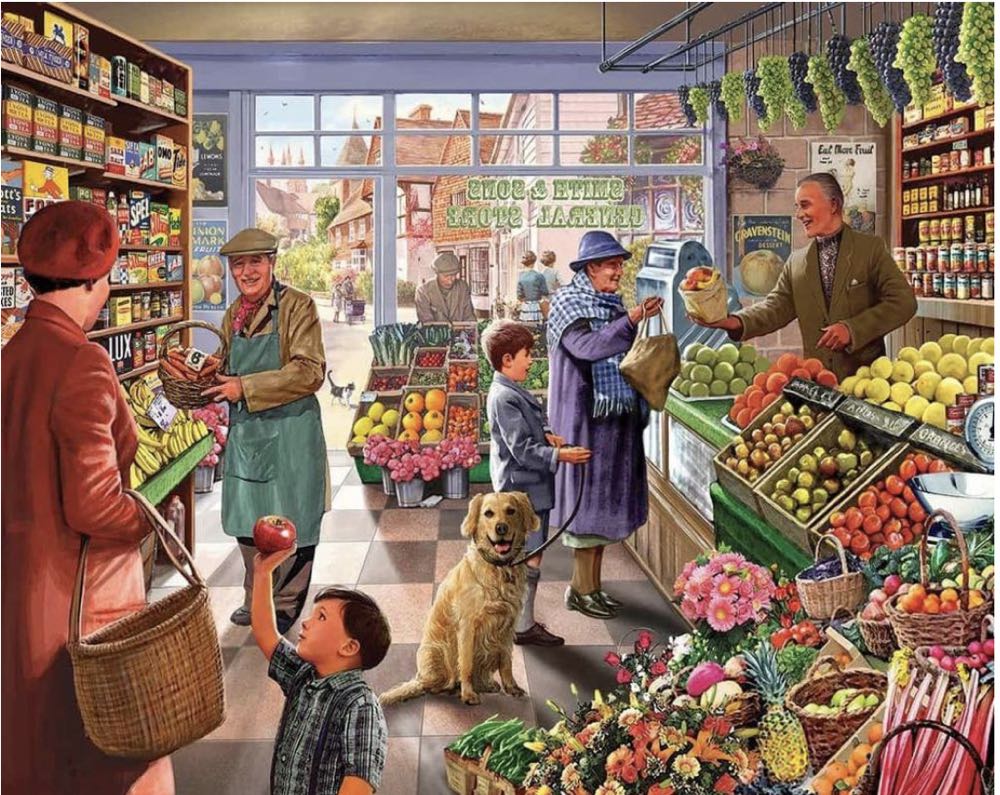 Market Day - White Mountain puzzle collectible [Barcode 724819258574] - Main Image 3