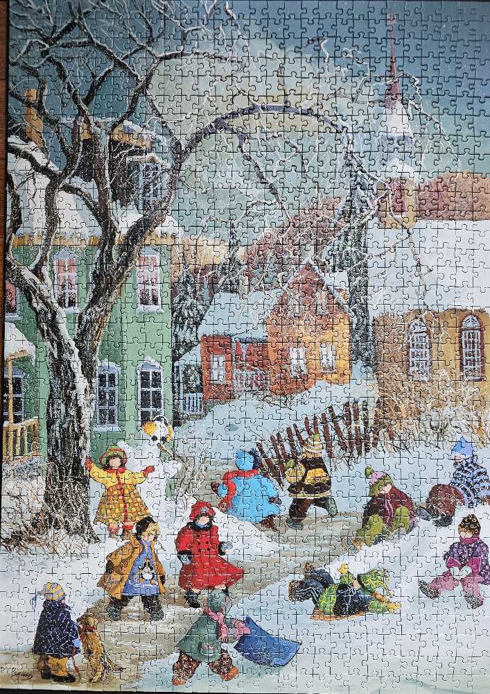 Canadian Winter Fun Pending - Ravensburger puzzle collectible [Barcode 4005556158911] - Main Image 2