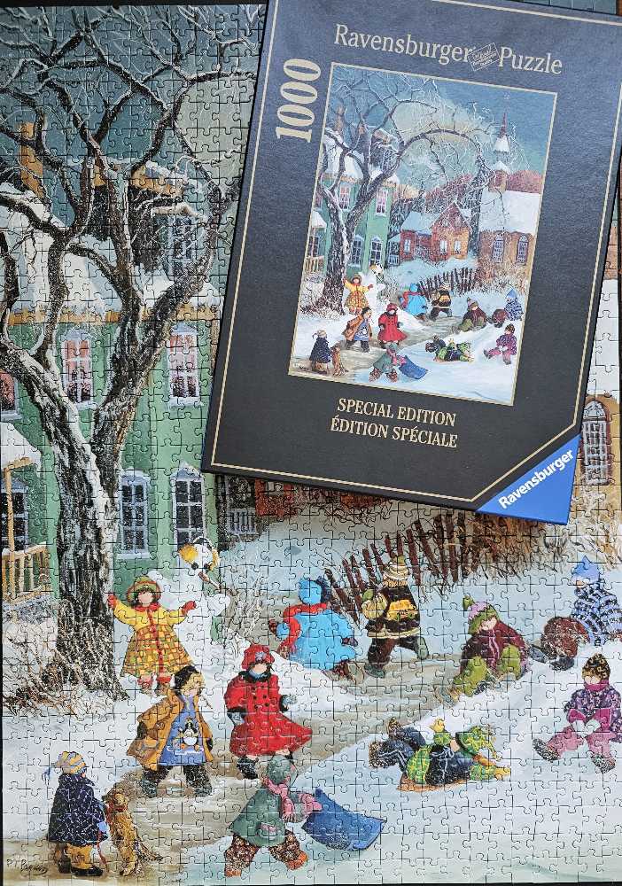 Canadian Winter Fun Pending - Ravensburger puzzle collectible [Barcode 4005556158911] - Main Image 3