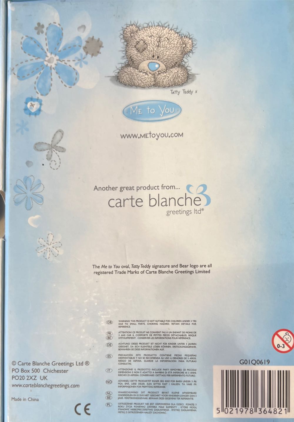 Tatty Teddy Ladder - Carte Blanche puzzle collectible [Barcode 5021978364821] - Main Image 2