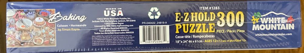 Baking - Sold - White Mountain Puzzles puzzle collectible [Barcode 724819259670] - Main Image 2