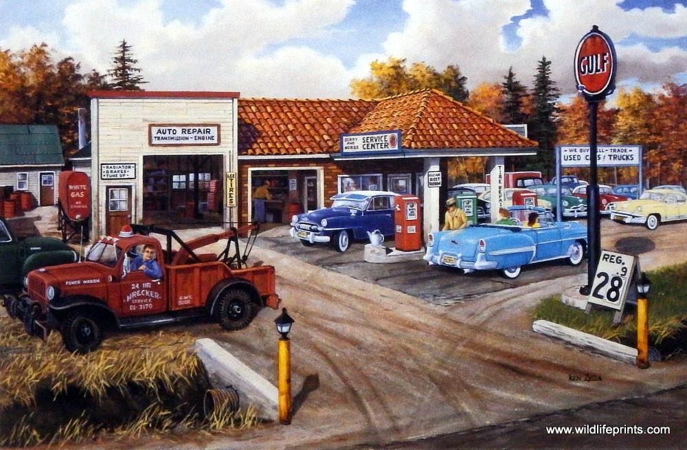 Full Service 300 Piece - SunsOut puzzle collectible [Barcode 796780397248] - Main Image 1