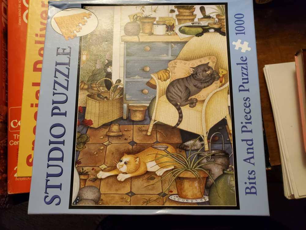 Cats In The Greenhouse - Bits And Pieces puzzle collectible [Barcode 704812453923] - Main Image 1