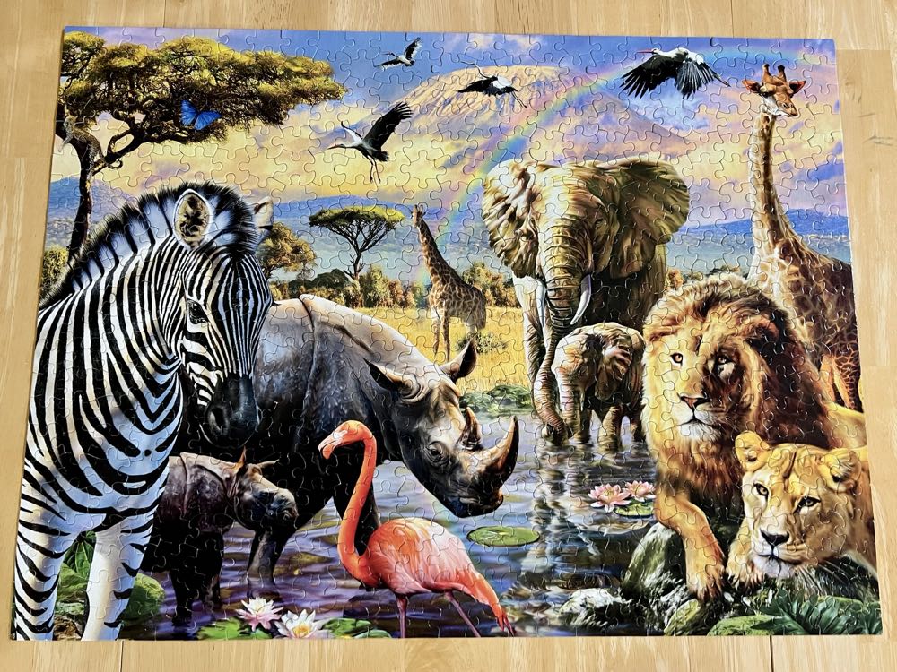 Savannah Watering Hole - Ceaco puzzle collectible [Barcode 021081230087] - Main Image 3