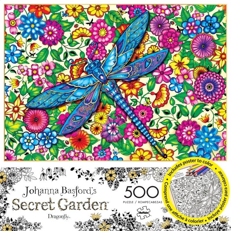 Secret Garden Dragonfly - Buffalo puzzle collectible [Barcode 079346038411] - Main Image 2