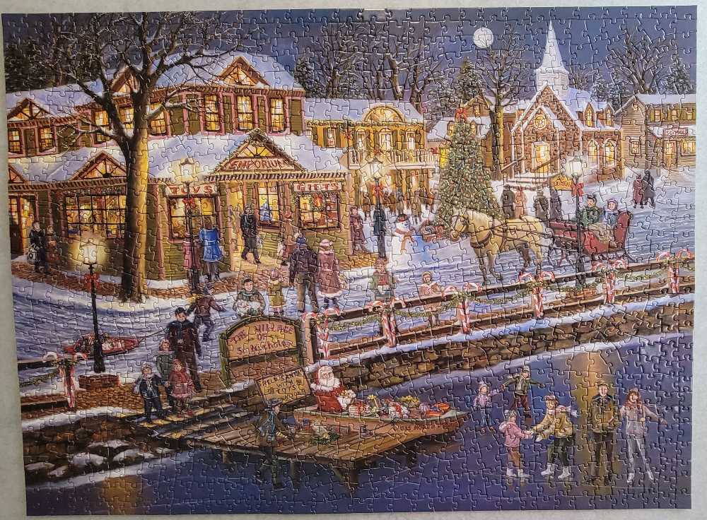St. Nicholas Village - Bits And Pieces puzzle collectible [Barcode 192949053503] - Main Image 2