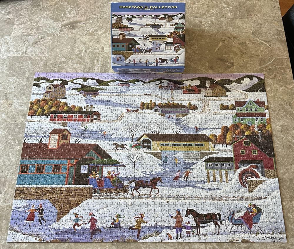 Beautiful Bridges - Hometown Collection - Rose Art puzzle collectible [Barcode 072348092009] - Main Image 2