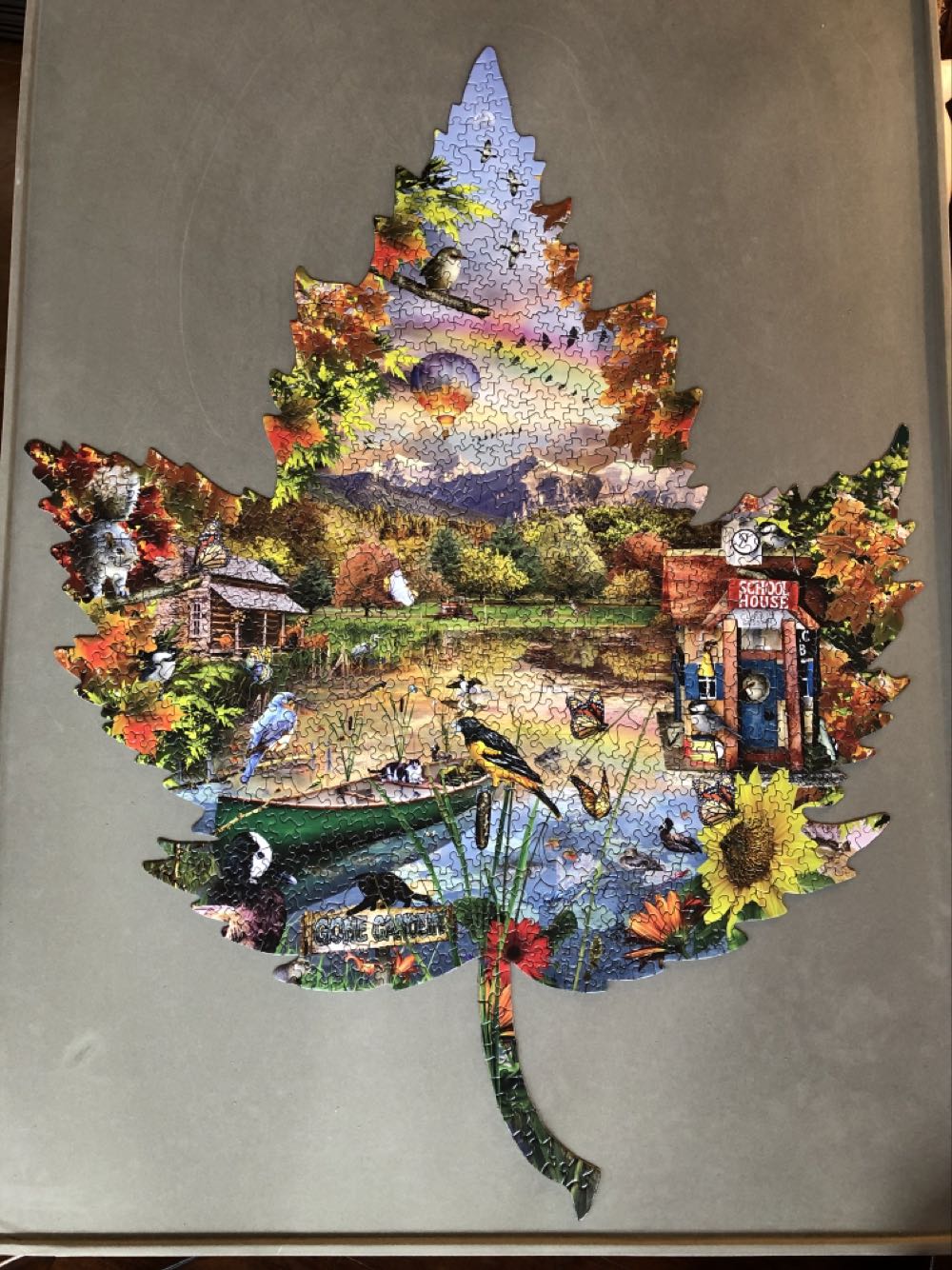 Autumn Shoreline - SunsOut puzzle collectible [Barcode 796780952980] - Main Image 2