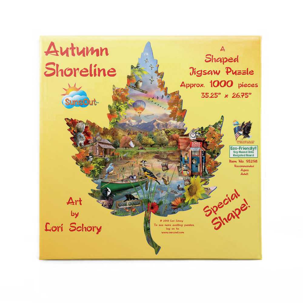 Autumn Shoreline - SunsOut puzzle collectible [Barcode 796780952980] - Main Image 3