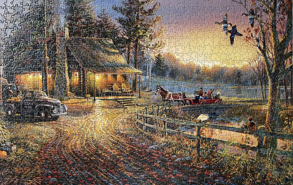 Autumn Ride - SunsOut puzzle collectible [Barcode 796780291546] - Main Image 2