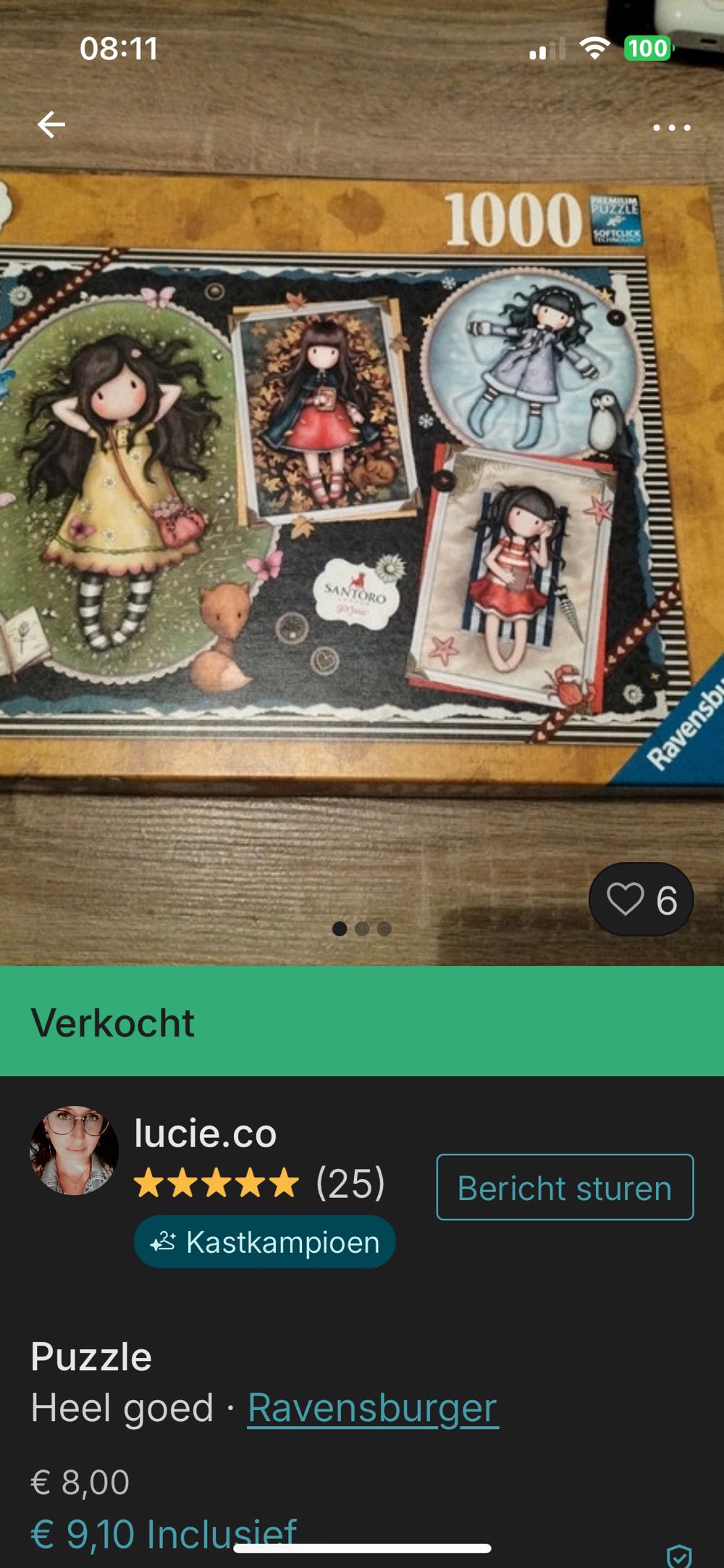 Four Gorjuss Seasons - Ravensburger puzzle collectible [Barcode 4005556151646] - Main Image 4