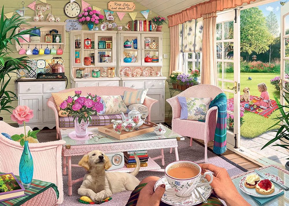 The Tea House - Ravensburger 🇩🇪 puzzle collectible [Barcode 4005556169566] - Main Image 2