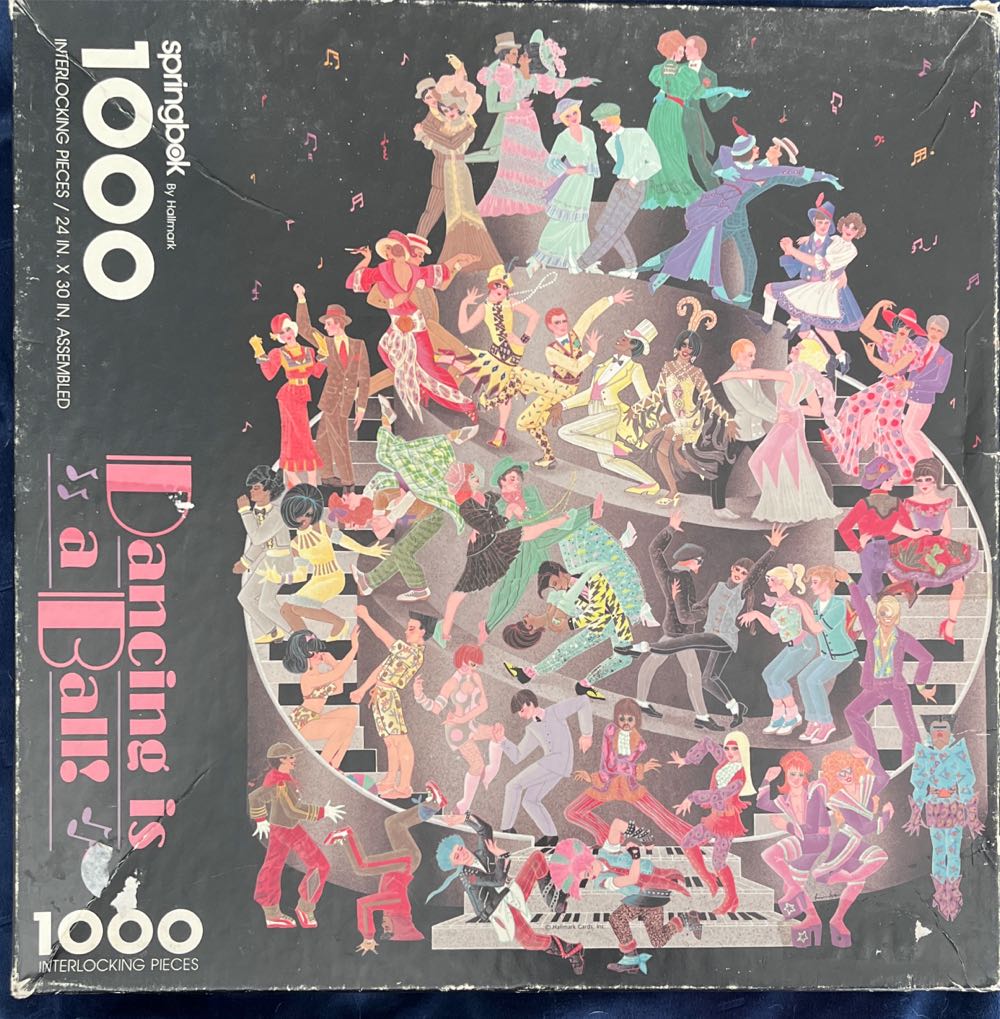 Dancing is a Ball - Springbok (Vintage) puzzle collectible [Barcode 070000017230] - Main Image 2