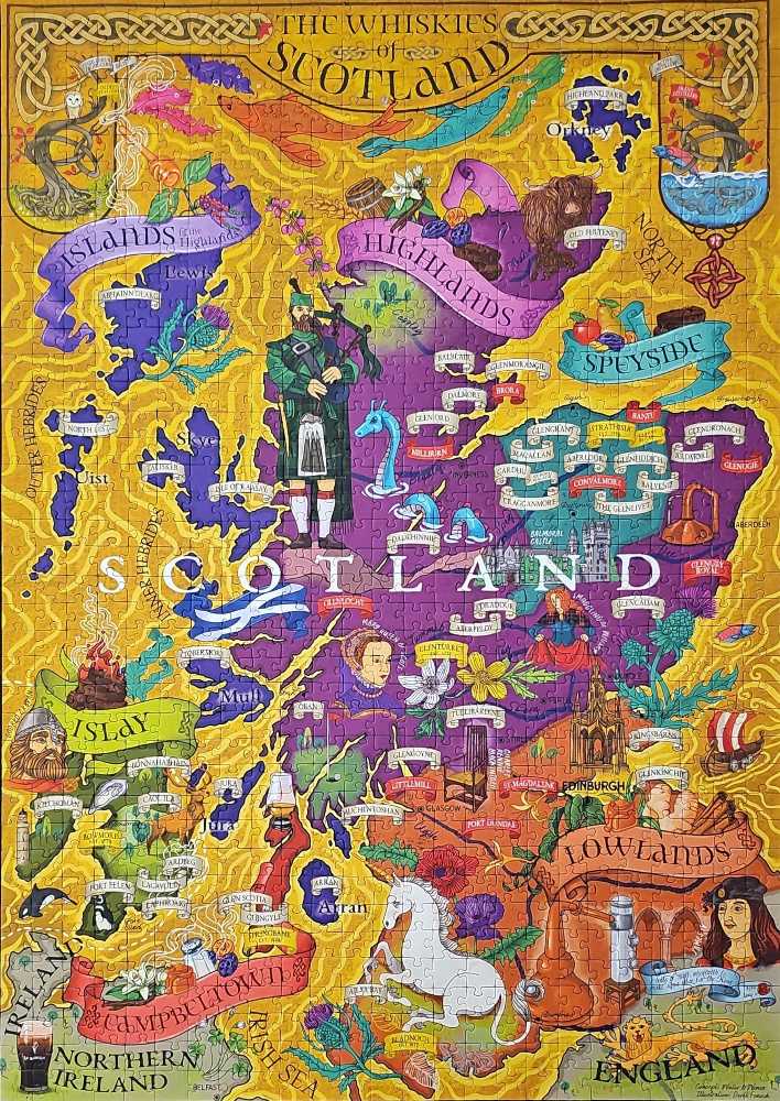 Scotland Whisky - Water&Wines puzzle collectible [Barcode 7350121880214] - Main Image 2