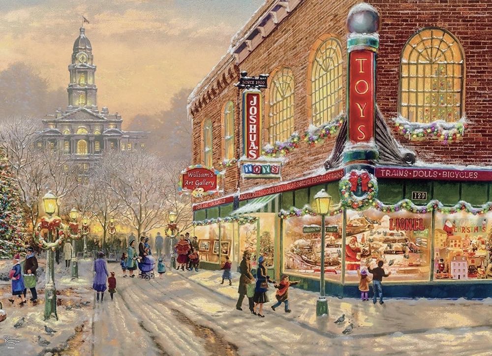 Thomas Kinkade : A Christmas Wish 🆕 - Ceaco puzzle collectible [Barcode 021081332880] - Main Image 2