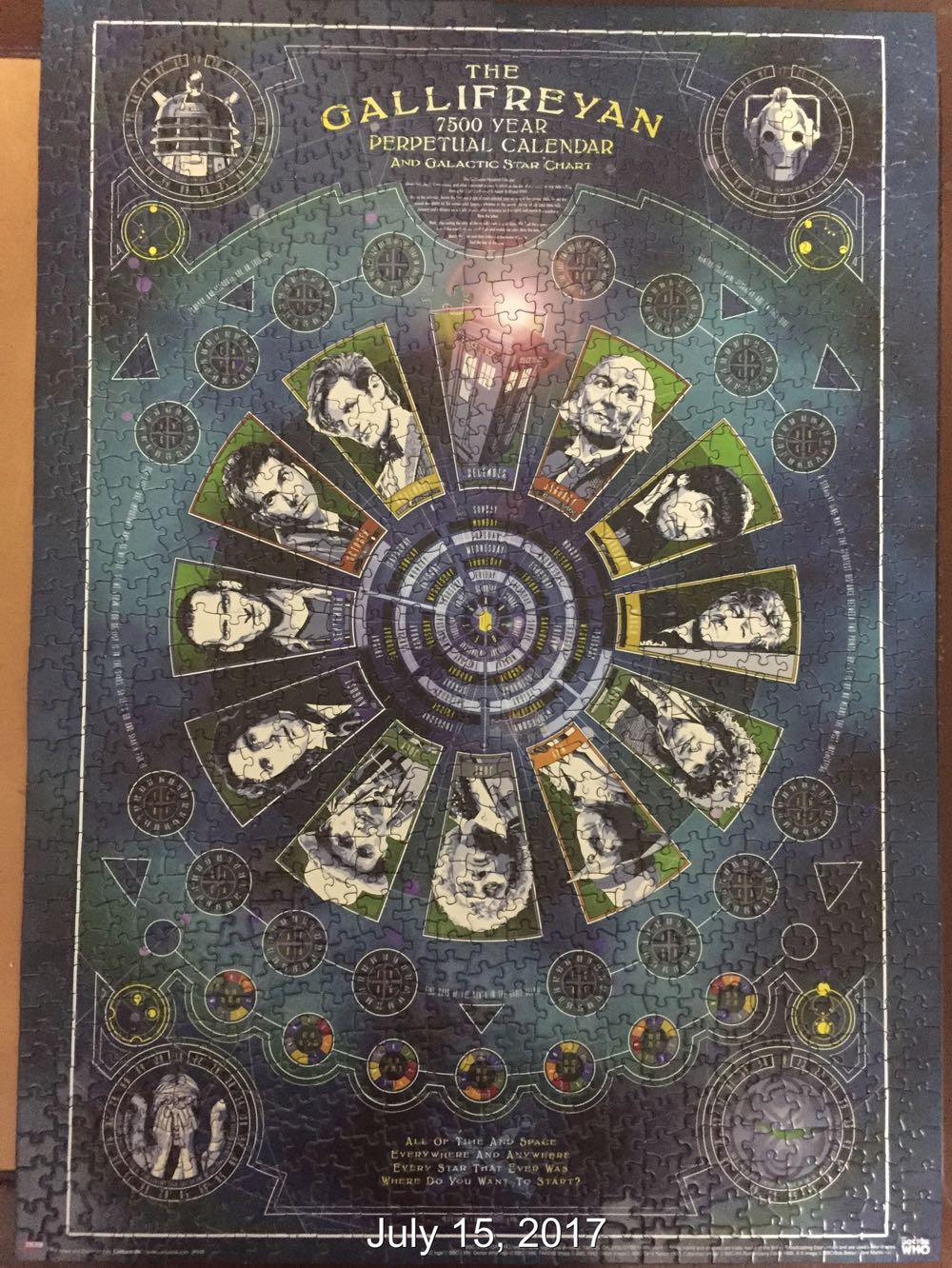 Gallifreyan Calendar - Culturenik puzzle collectible [Barcode 693090326794] - Main Image 2