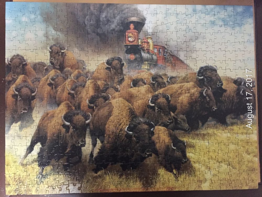 The Coming Of The Iron Horse - SunsOut puzzle collectible [Barcode 796780442375] - Main Image 2