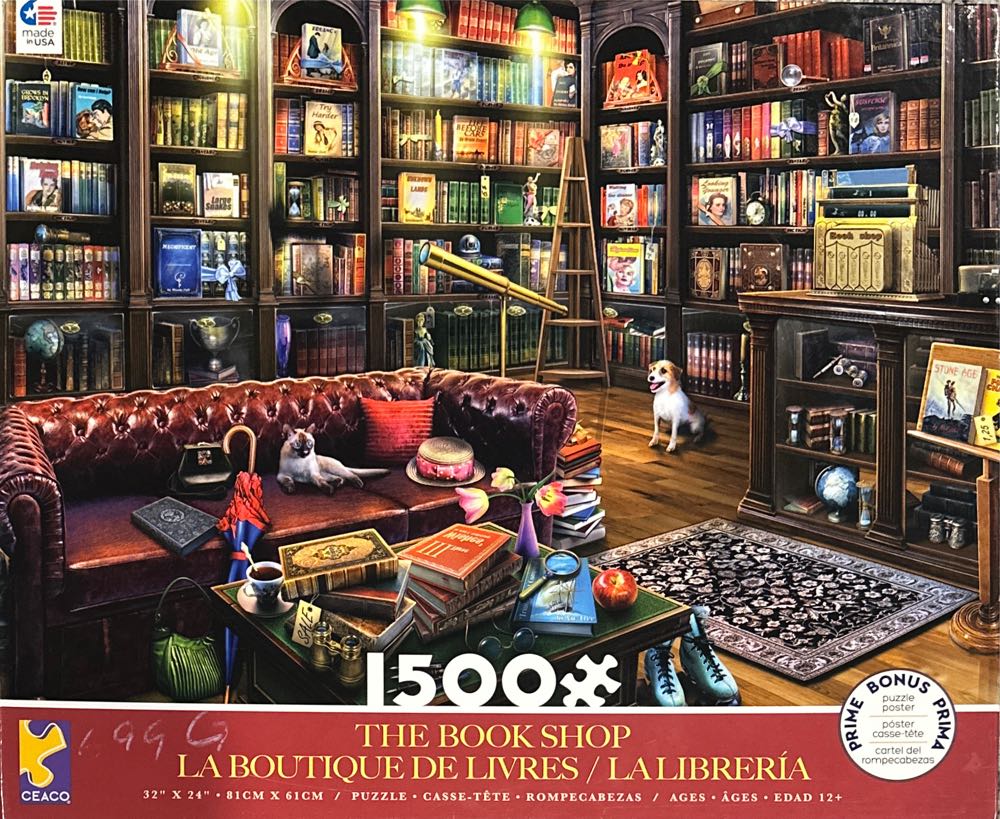 The Book Shop - Ceaco puzzle collectible [Barcode 021081340243] - Main Image 2