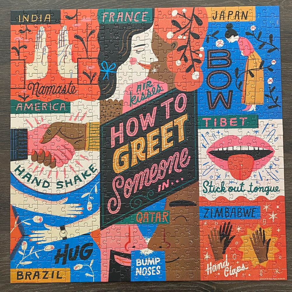 How To Greet Someone - Genuine Fred puzzle collectible [Barcode 728987036200] - Main Image 2