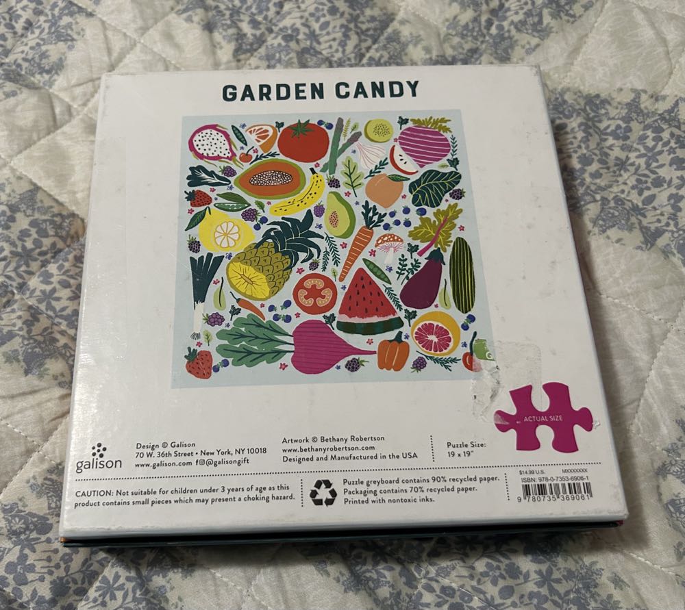 Garden Candy - Galison puzzle collectible [Barcode 9780735369061] - Main Image 3