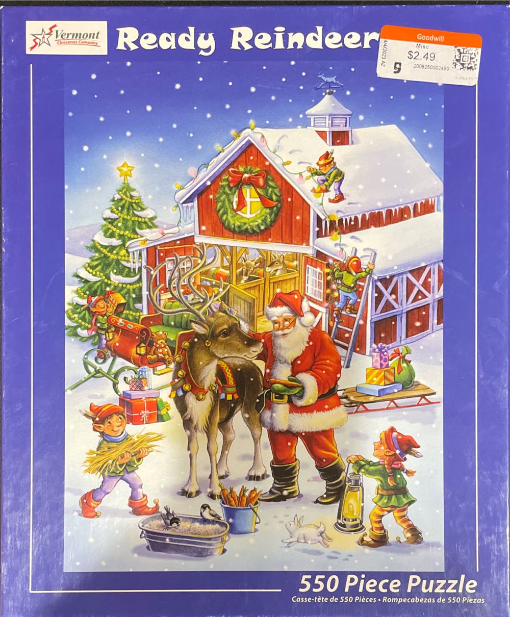Ready Reindeer - Vermont Christmas Company puzzle collectible [Barcode 871241009707] - Main Image 3
